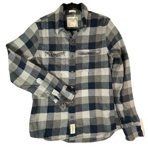 Abercrombie & Fitch Men’s Muscle Heavyweight Flannel Size L Fits M